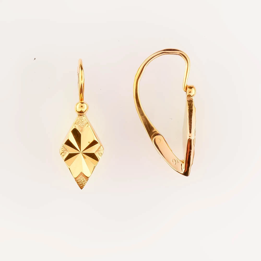 Серьги из красного золота 583 пробы