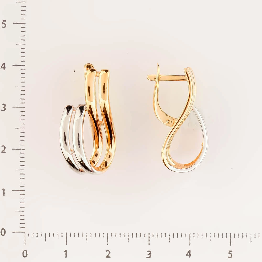 Серьги из красного золота 585 пробы