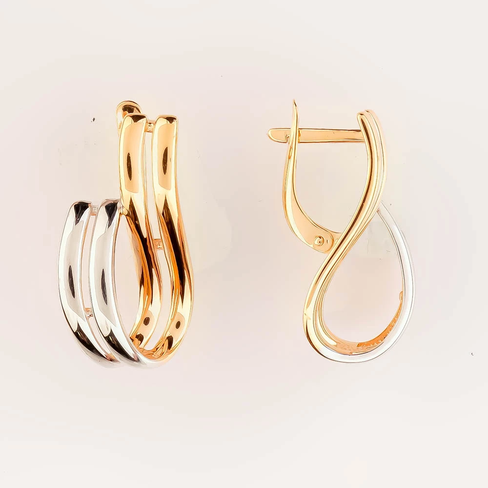 Серьги из красного золота 585 пробы