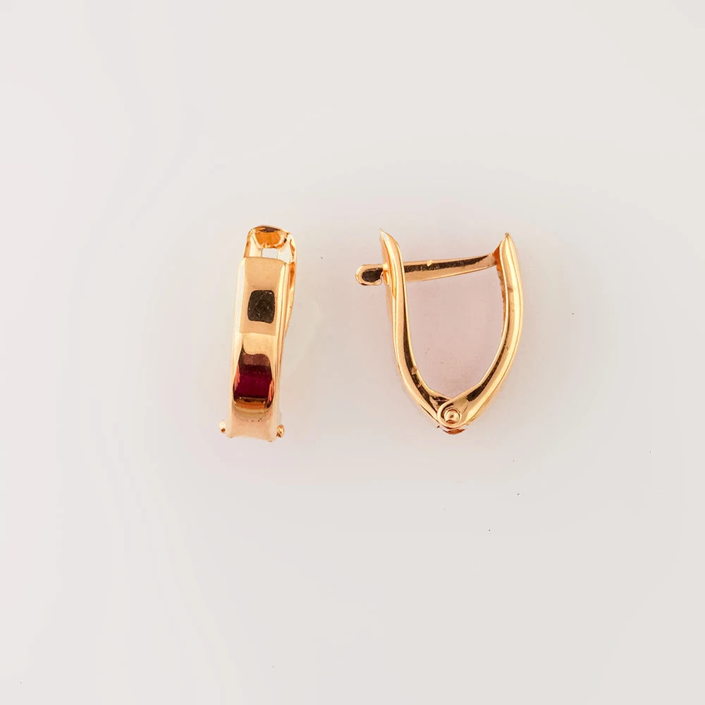 Серьги из красного золота 585 пробы