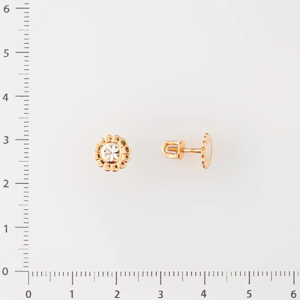 Серьги из красного золота 585 пробы