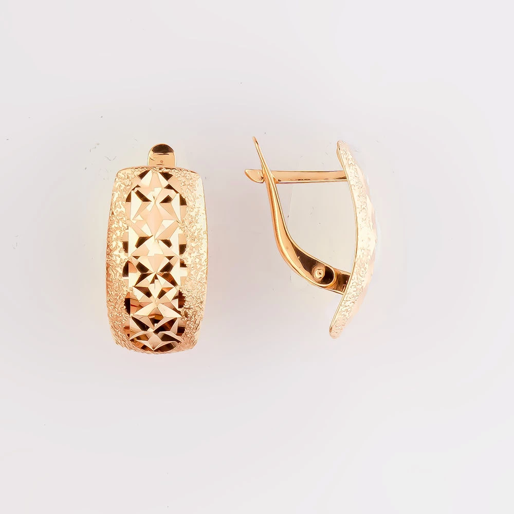 Серьги из красного золота 585 пробы