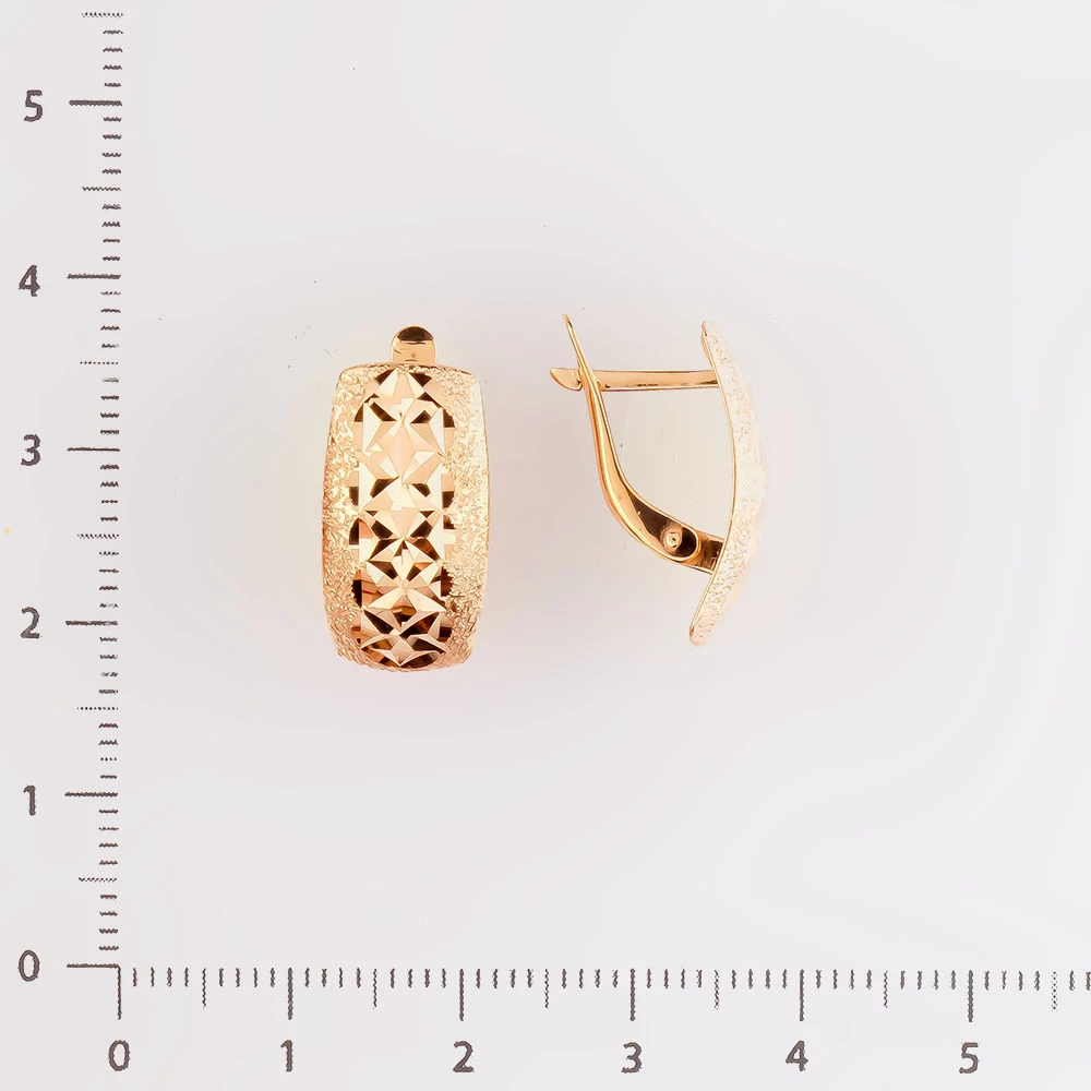 Серьги из красного золота 585 пробы