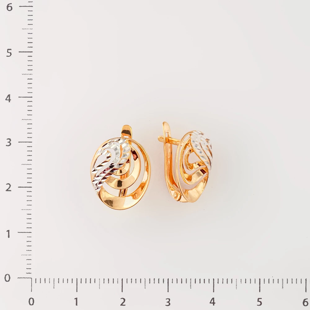 Серьги из красного золота 585 пробы