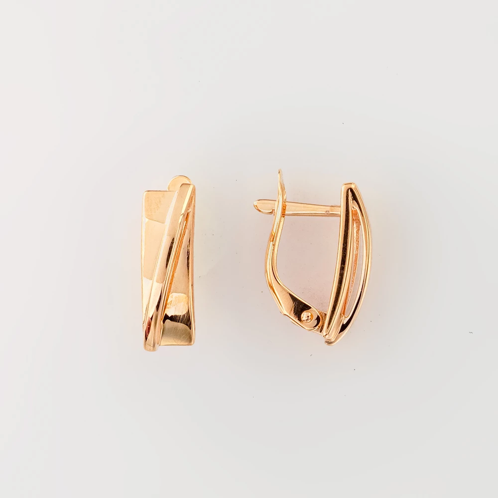 Серьги из красного золота 585 пробы