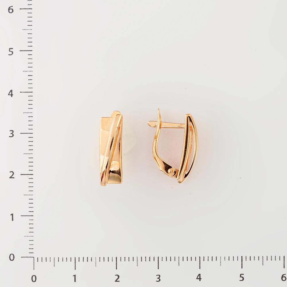 Серьги из красного золота 585 пробы