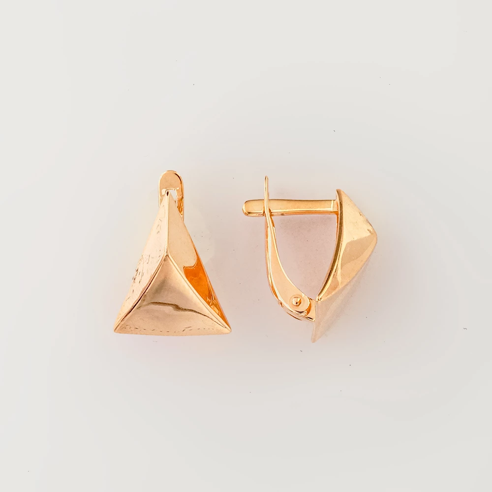 Серьги из красного золота 585 пробы