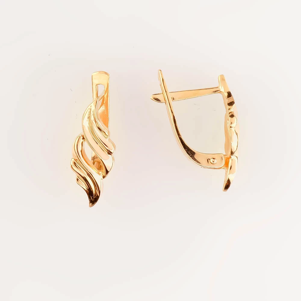 Серьги из красного золота 585 пробы