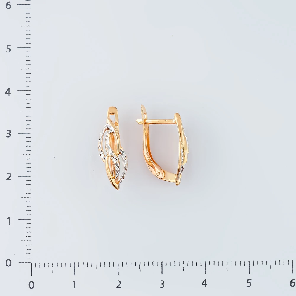 Серьги из красного золота 585 пробы