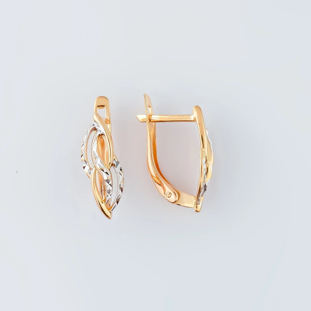 Серьги из красного золота 585 пробы