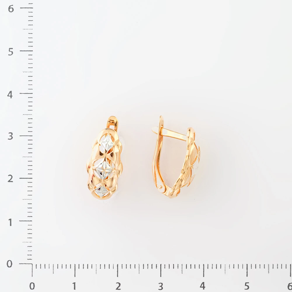 Серьги из красного золота 585 пробы