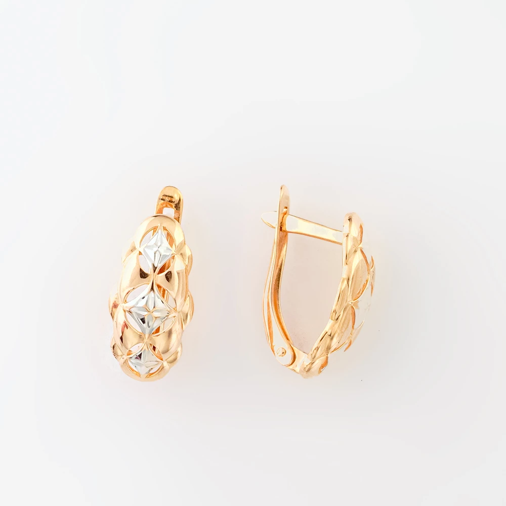 Серьги из красного золота 585 пробы