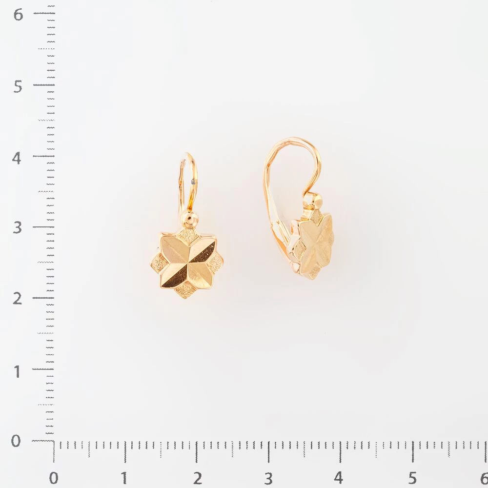 Серьги из красного золота 583 пробы