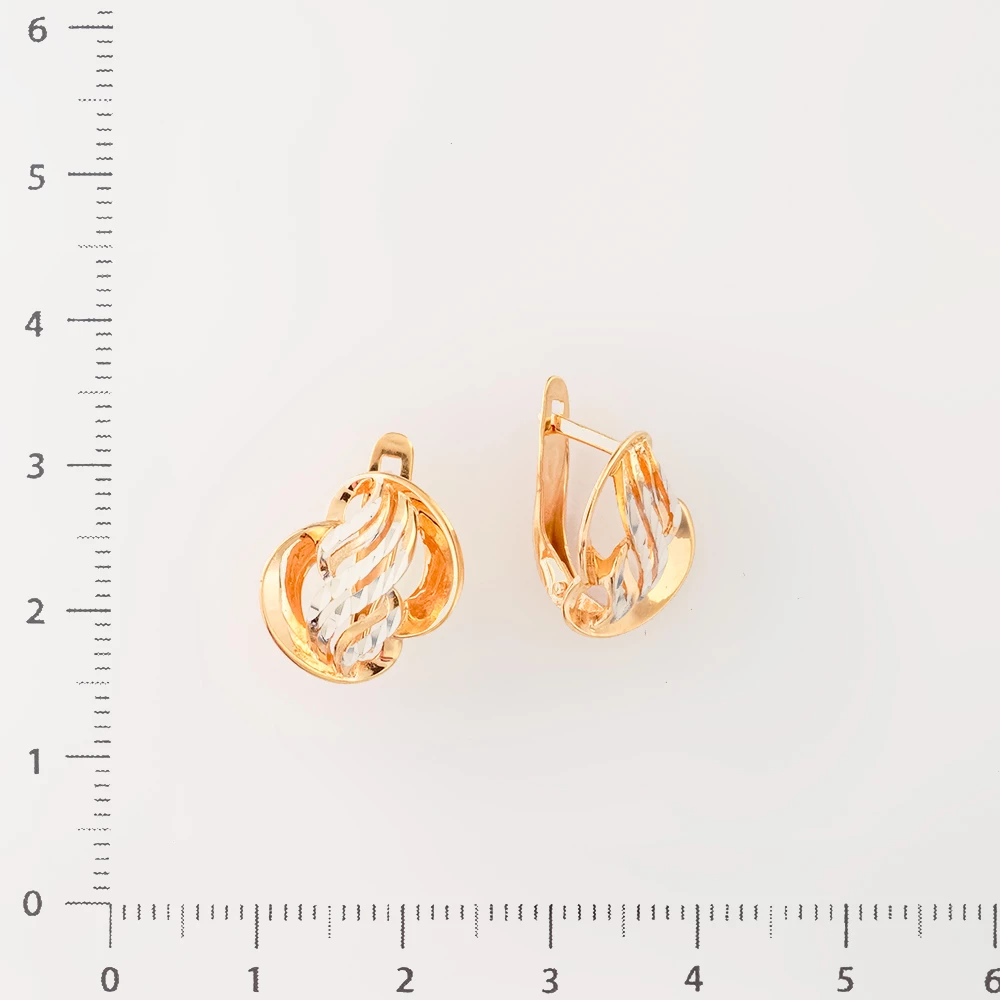 Серьги из красного золота 585 пробы