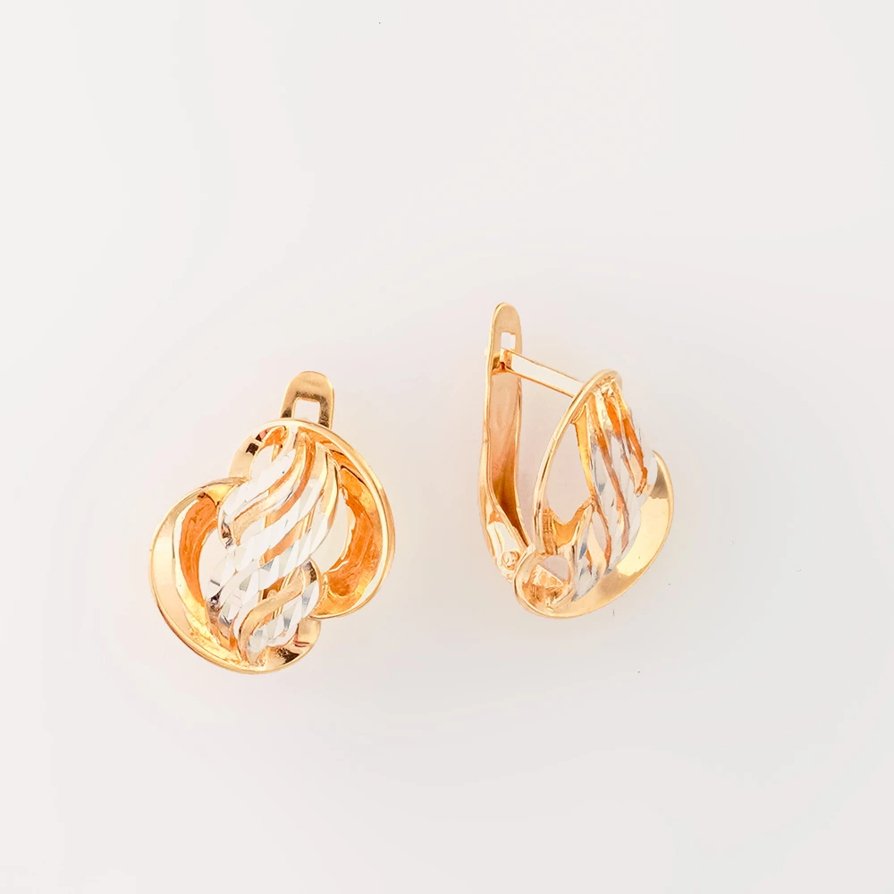 Серьги из красного золота 585 пробы