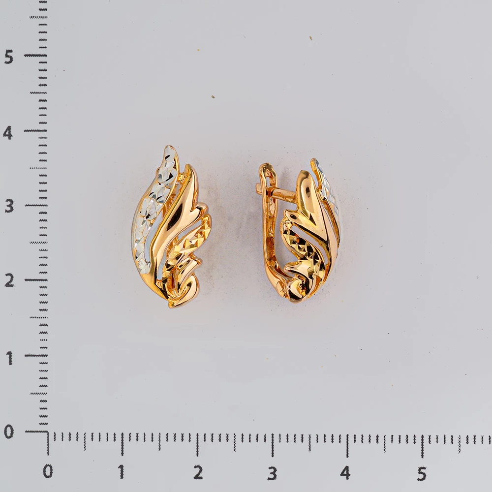 Серьги из красного золота 585 пробы