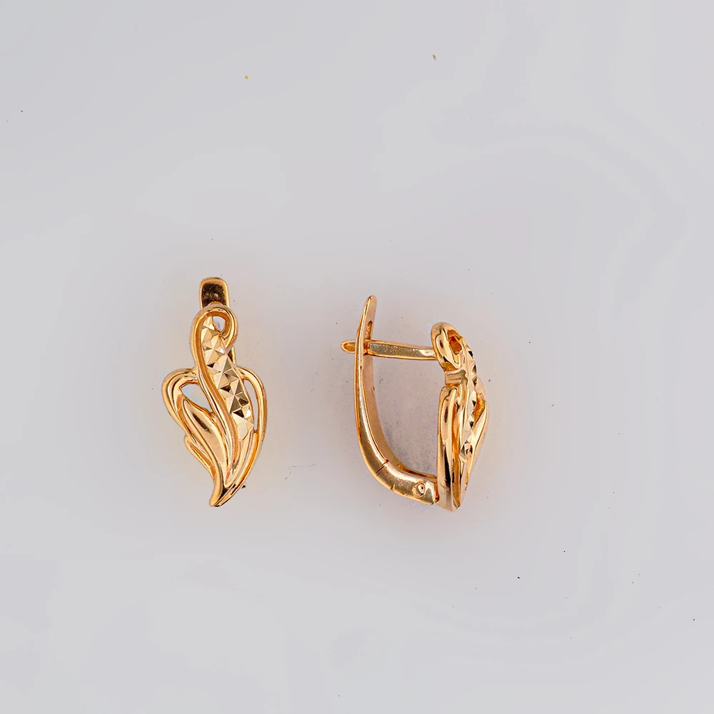 Серьги из красного золота 585 пробы