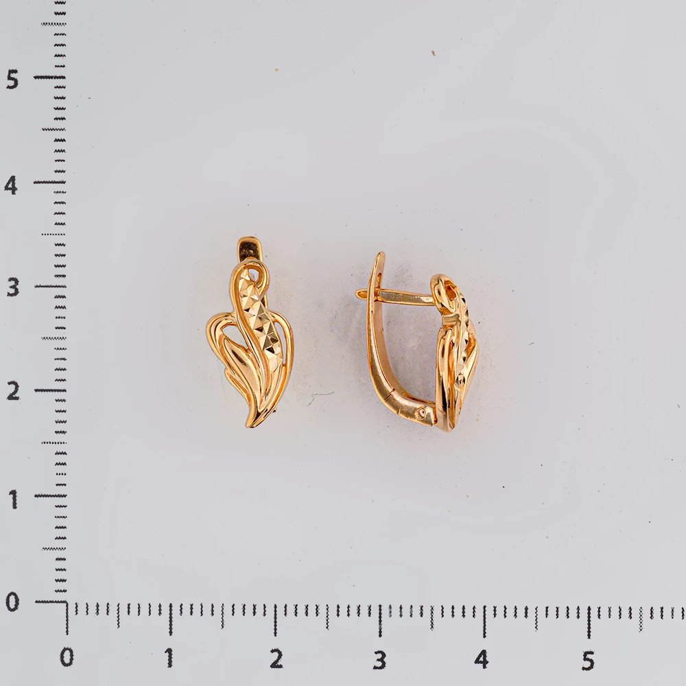Серьги из красного золота 585 пробы