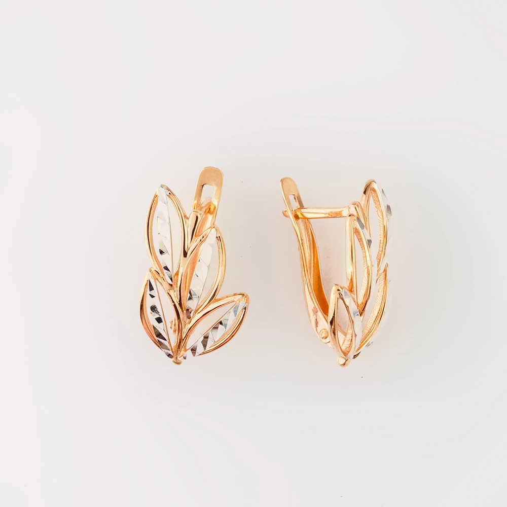 Серьги из красного золота 585 пробы