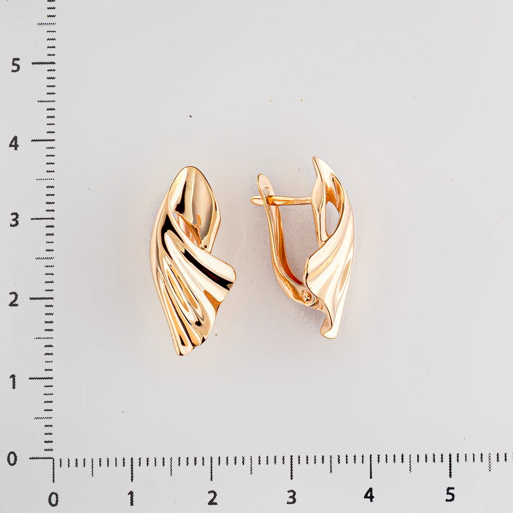 Серьги из красного золота 585 пробы