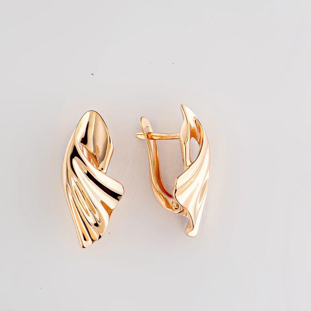 Серьги из красного золота 585 пробы