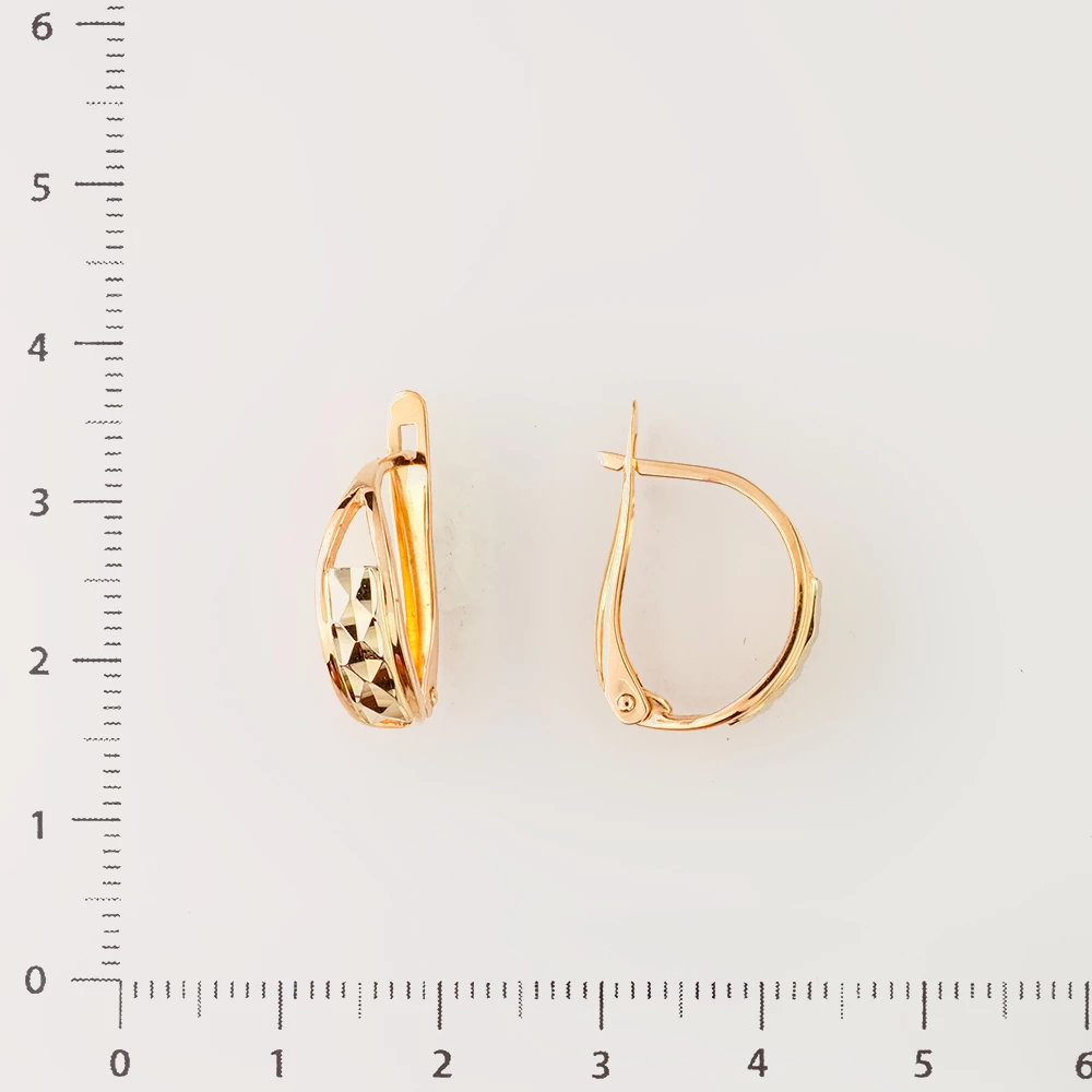 Серьги из красного золота 585 пробы