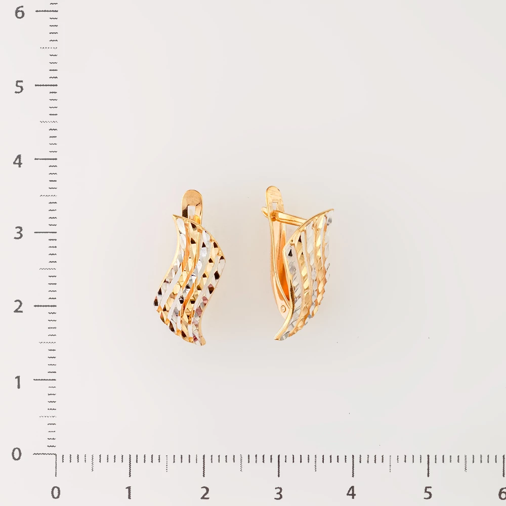 Серьги из красного золота 585 пробы