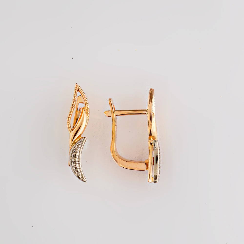 Серьги из красного золота 585 пробы