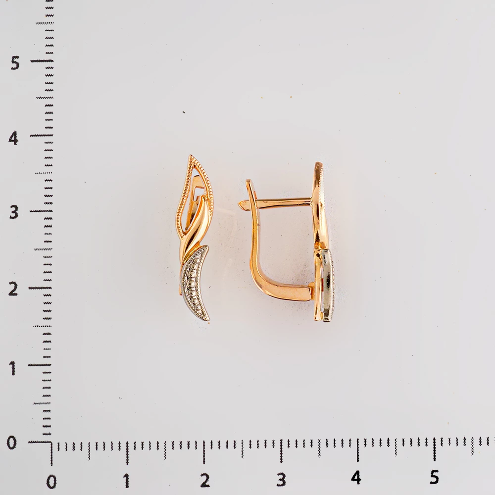 Серьги из красного золота 585 пробы