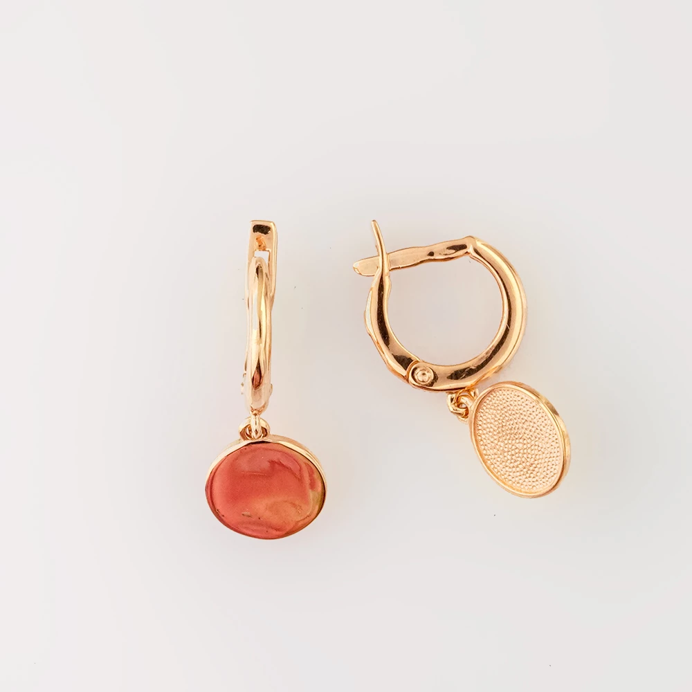 Серьги из красного золота 585 пробы