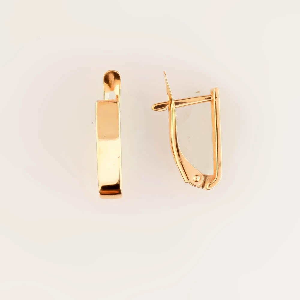 Серьги из красного золота 585 пробы