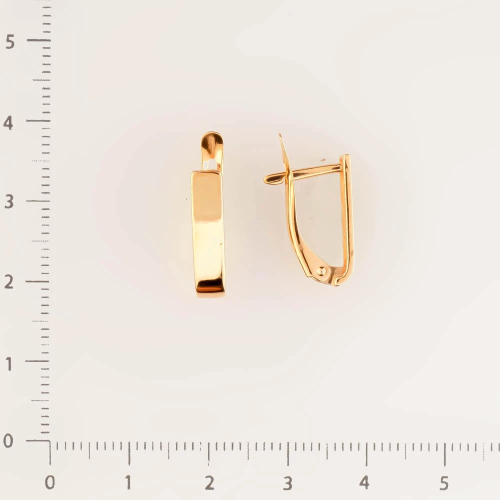 Серьги из красного золота 585 пробы