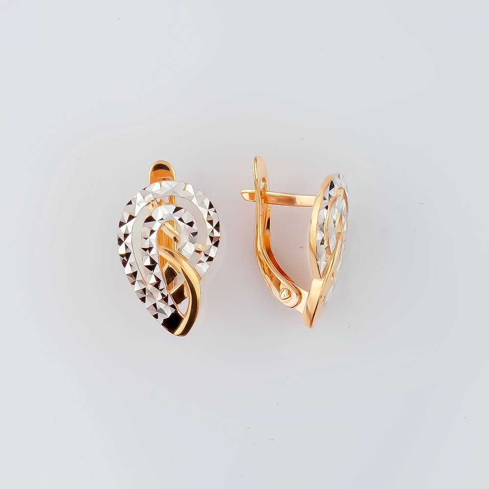 Серьги из красного золота 585 пробы