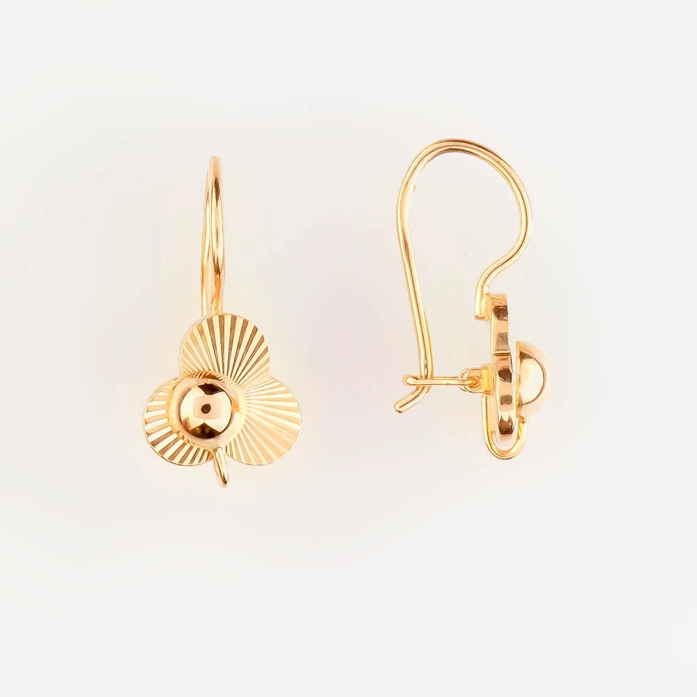 Серьги из красного золота 583 пробы