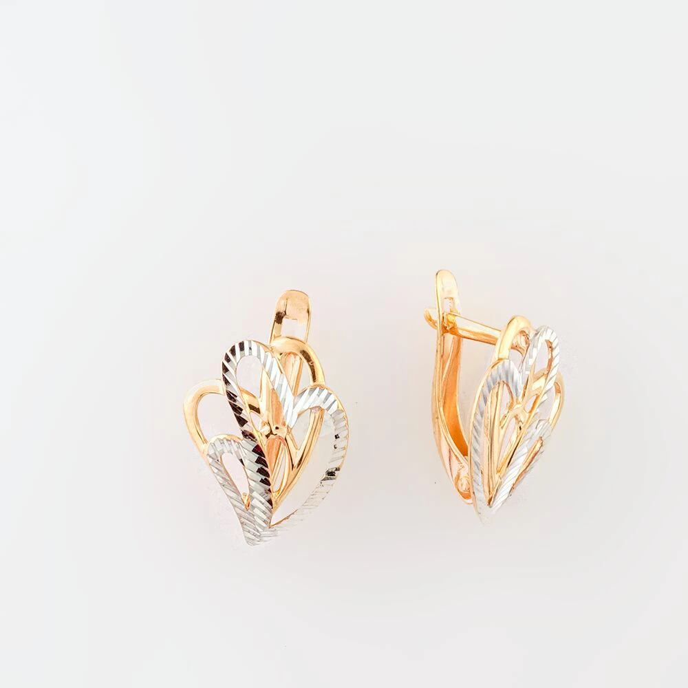 Серьги из красного золота 585 пробы