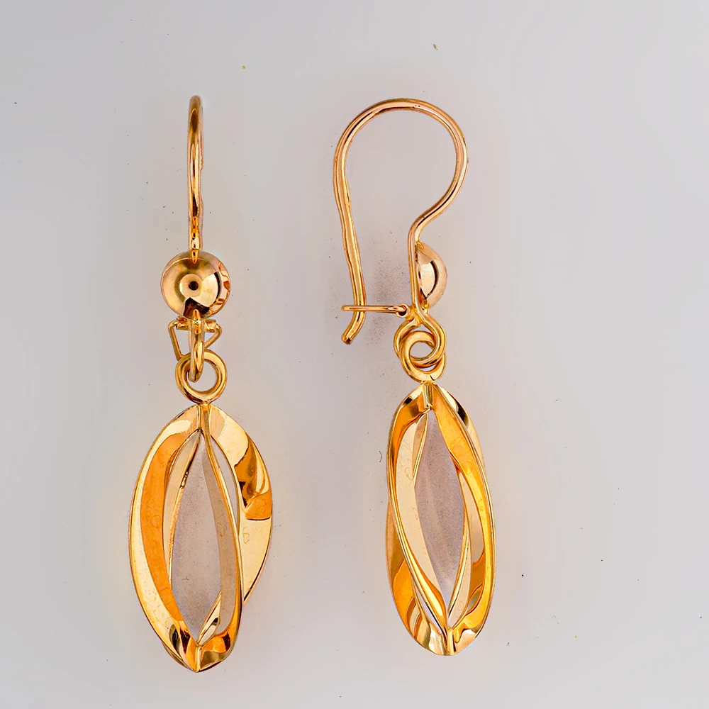 Серьги из красного золота 583 пробы