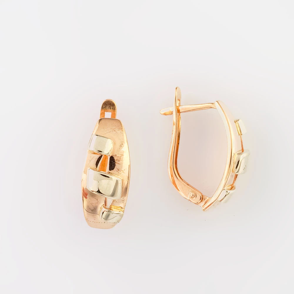Серьги из красного золота 585 пробы