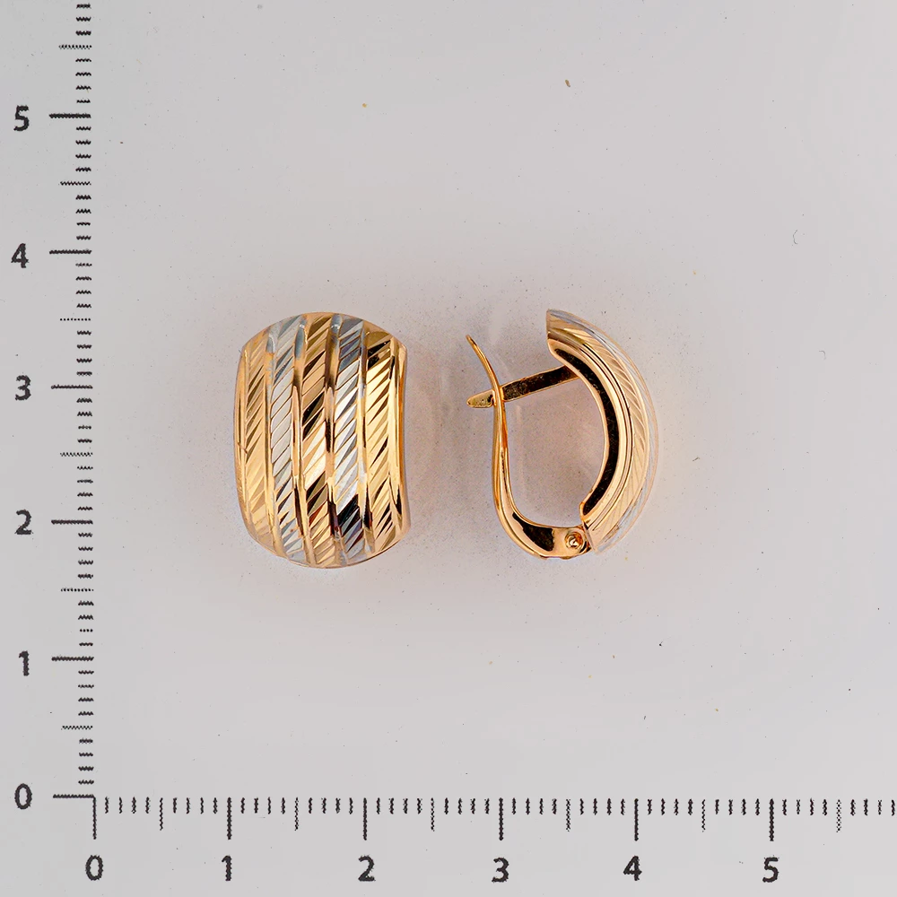 Серьги из красного золота 585 пробы