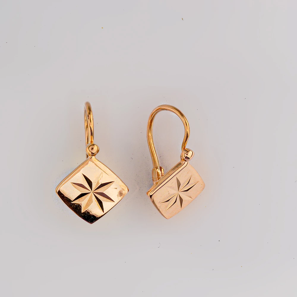 Серьги из красного золота 583 пробы