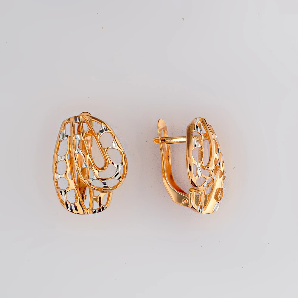 Серьги из красного золота 585 пробы