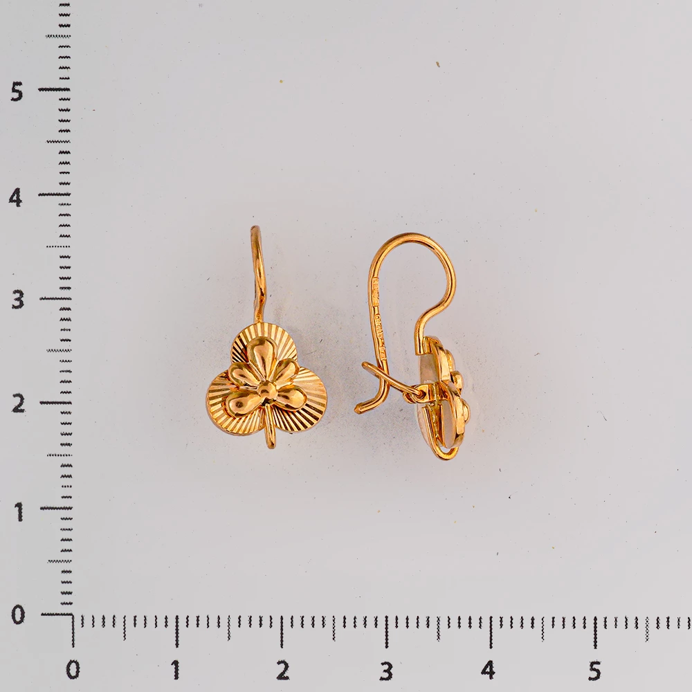 Серьги из красного золота 583 пробы