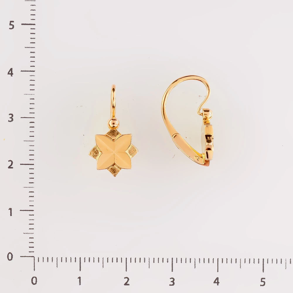 Серьги из красного золота 583 пробы
