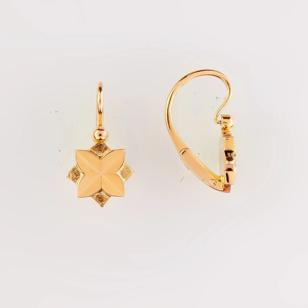 Серьги из красного золота 583 пробы
