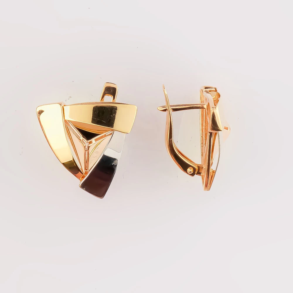 Серьги из красного золота 585 пробы