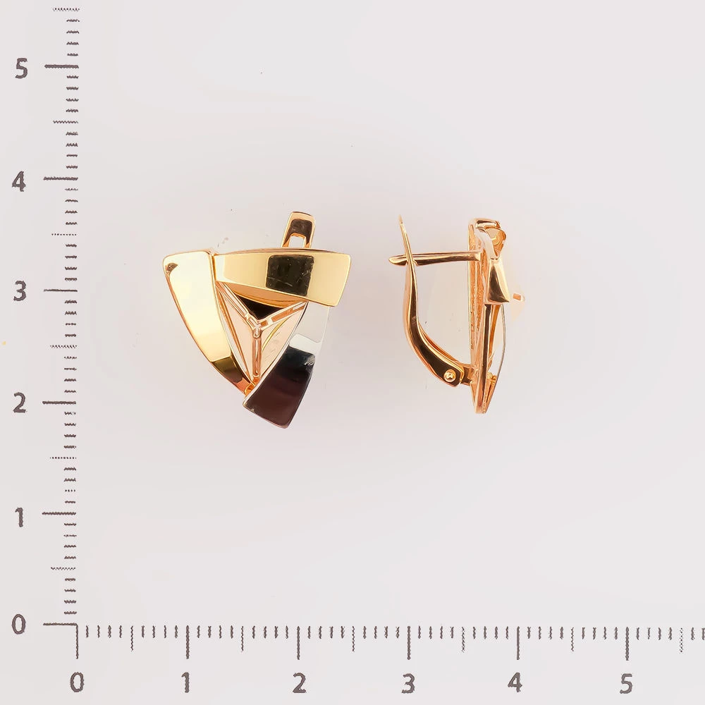 Серьги из красного золота 585 пробы