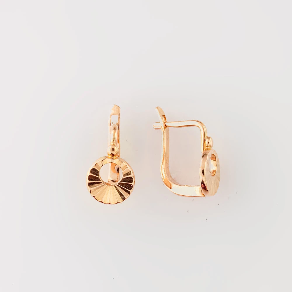 Серьги из красного золота 585 пробы