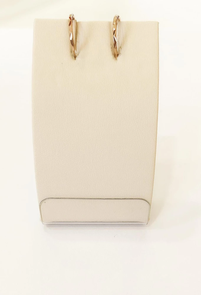 Серьги конго из красного золота 585 пробы