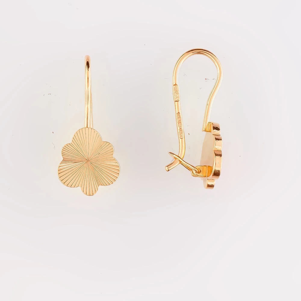 Серьги из красного золота 585 пробы