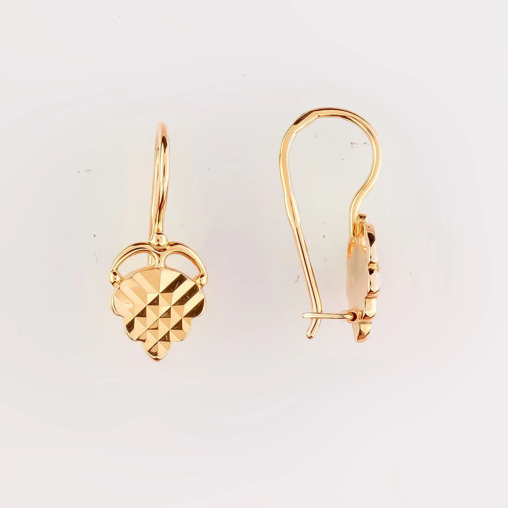 Серьги из красного золота 585 пробы