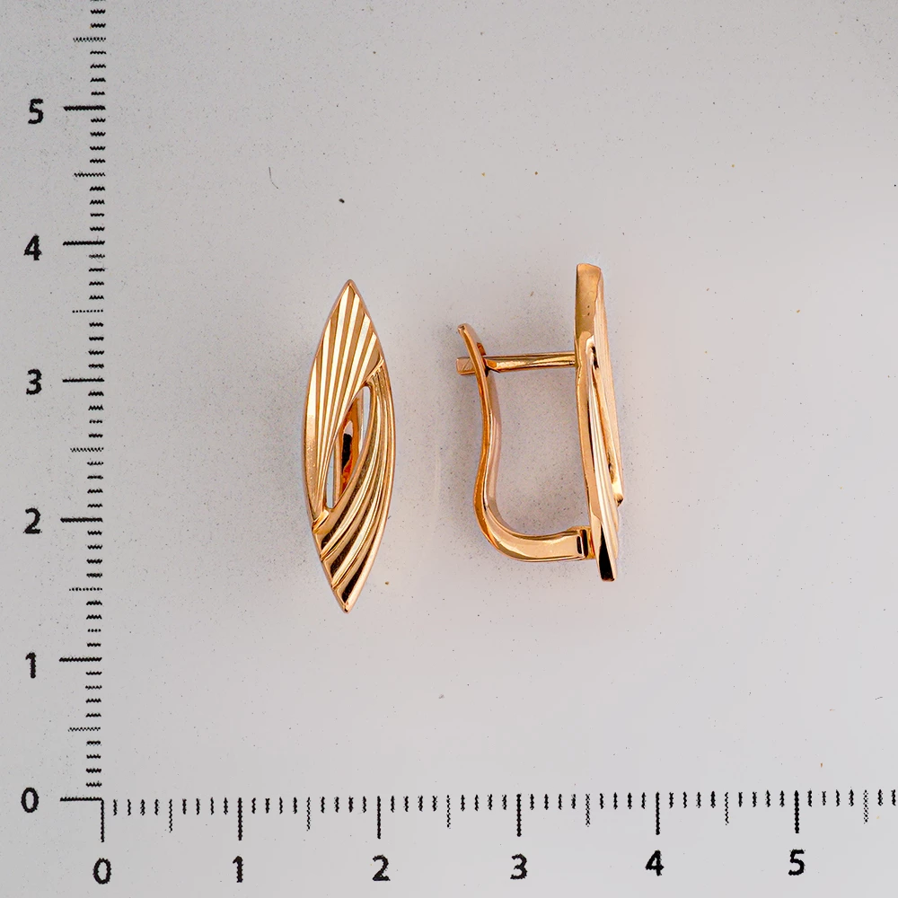Серьги из красного золота 583 пробы